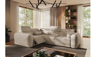 corner-sofa-beds - Volare II Mix Corner Sofa Bed With Recliner - 6