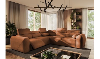 corner-sofa-beds - Volare III Mix Corner Sofa Bed With Recliner - 3