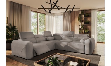 corner-sofa-beds - Volare III Mix Corner Sofa Bed With Recliner