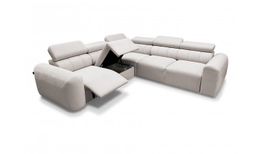 corner-sofa-beds - Volare III Mix Corner Sofa Bed With Recliner