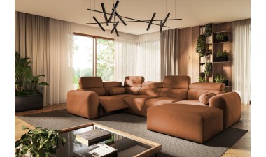 corner-sofa-beds - Volare IV Mix Corner Sofa Bed With Recliner - 9