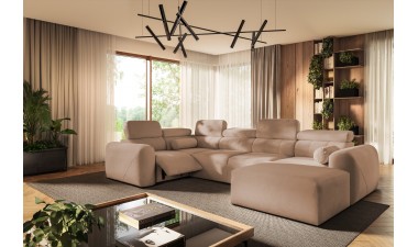 corner-sofa-beds - Volare IV Mix Corner Sofa Bed With Recliner - 10