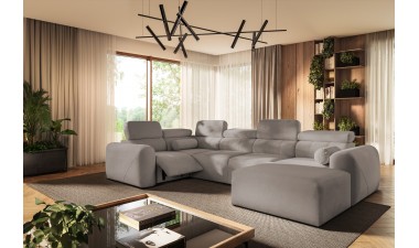 corner-sofa-beds - Volare IV Mix Corner Sofa Bed With Recliner - 11