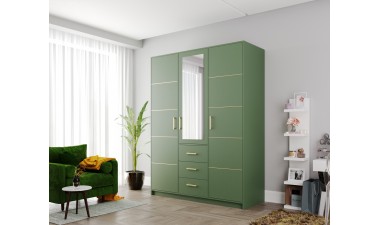 wardrobes - Tali II D3 Wardrobe Bottle Green