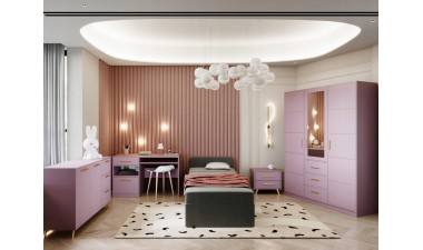 wardrobes - Tali II D3 Wardrobe Plum - 4