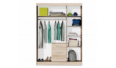 wardrobes - Tali D3 Wardrobe Oak Sonoma