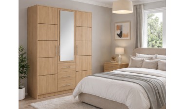 wardrobes - Tali D3 Wardrobe Oak Sonoma