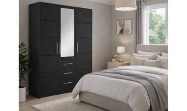 wardrobes - Tali D3 Wardrobe Graphite