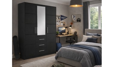 wardrobes - Tali D3 Wardrobe Graphite