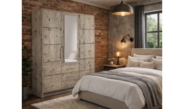 wardrobes - Tali D3 Wardrobe Oak Wellington