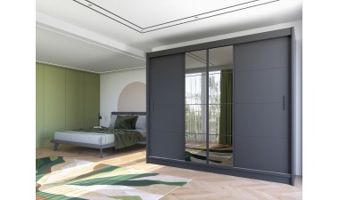 wardrobes - Soro II 250 Wardrobe Graphite