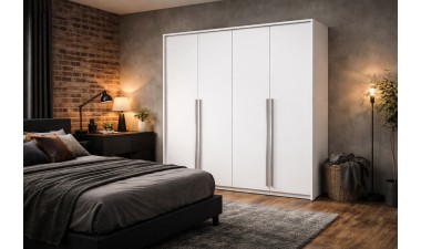 wardrobes - Braga 210 Wardrobe White