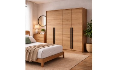 wardrobes - Braga 210 Wardrobe Wild Oak