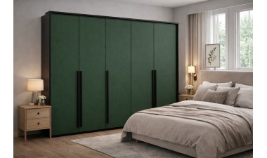 wardrobes - Braga 255 Wardrobe Bottle Green