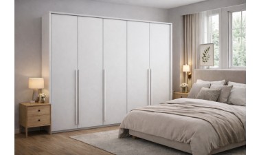 wardrobes - Genua 255 Wardrobe White