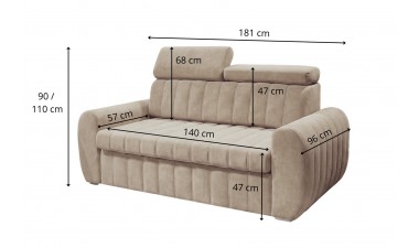 sofas-and-sofas-with-beds - Sofa bed Verto 180 - 20