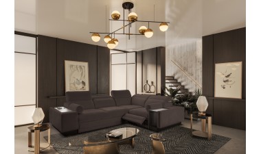 corner-sofa-beds - Enzo II Mix Corner Sofa Bed with Relax Function - 18