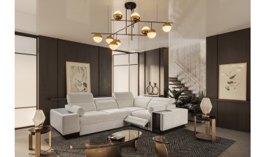 corner-sofa-beds - Enzo II Mix Corner Sofa Bed with Relax Function - 4