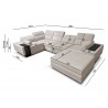 Enzo IV Corner Sofa Bed - 20