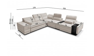 corner-sofa-beds - Enzo XIII Corner Sofa Bed - 15