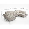 Celesto VI Corner Sofa Bed - 12