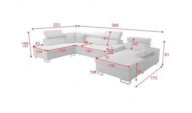 u-shaped-corner-sofa-beds - Salvato V - 3