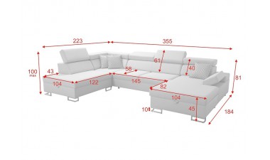 u-shaped-corner-sofa-beds - Salvato VI - 6