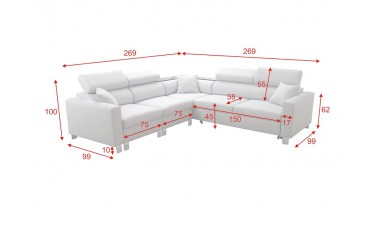 corner-sofa-beds - LORETTO IV