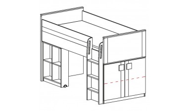 kids-and-teens-beds - Kama G15 Bed/Desk
