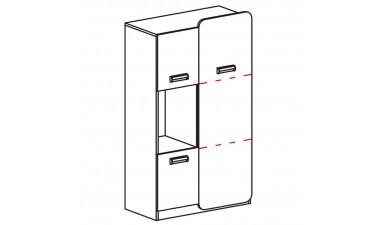 kids-and-teens-wardrobes - Hugo L5 Cabinet - 2