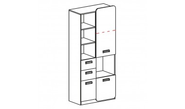 kids-and-teens-wardrobes - Hugo L7 Cabinet - 2
