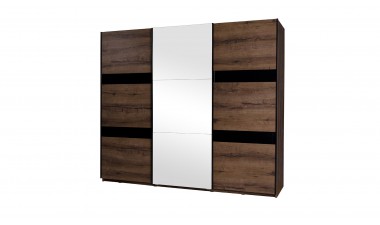 solid-furniture - Baden D SZ250 Wardrobe With Mirror - 1