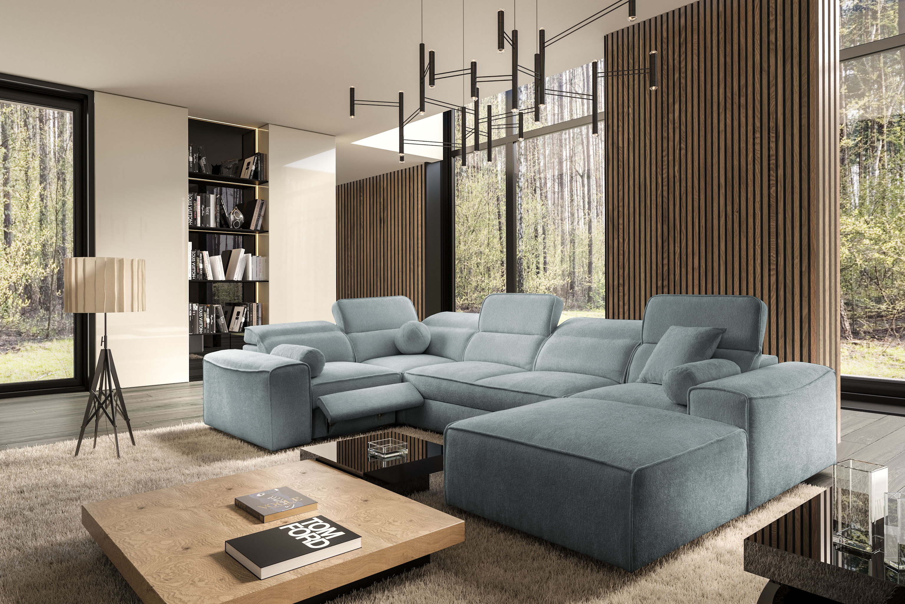 Corner-sofa setup
